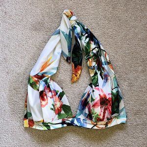 Old Navy Colorful Tropical Vintage Bikini Top